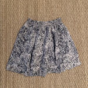 Snake Skin Printed Sheer Skirt